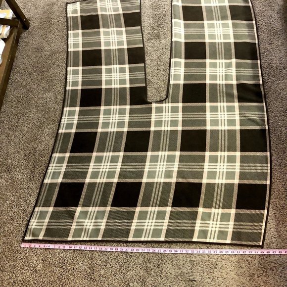 Woolrich Wrap Womens One Size Brown Pink Plaid Reversible - Picture 7 of 11